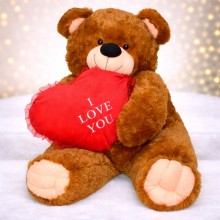 DOUBLE XL TEDDY WITH LOVE HEART