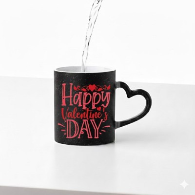 Happy Valentines Day Glitter Mug 