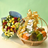 A Sunshine and Sweetness Fruit Basket