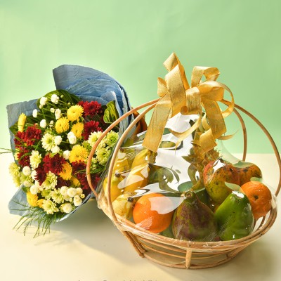 A Sunshine and Sweetness Fruit Basket