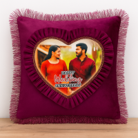 Romantic Square Magic Pillow -Maroon 