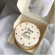 I Love You Mom Mini Cake