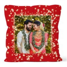 Star Designed Sublimation Pillow-Red