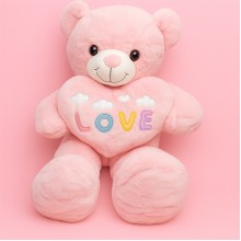 Love Teddy Bear  - Pink