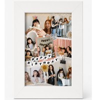 Happy Birthday Fiber Glass Frame- Black 10*15 Happy Birthday Fiber Glass Frame- Black 10*15