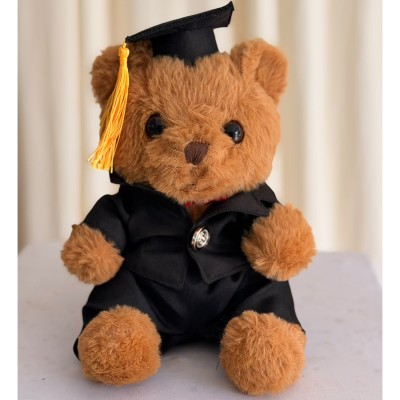Brown Graduation Teddy Bear with Cap & Formal Suit