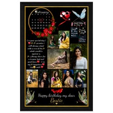 Personalized Bestie Birthday Frame - A Gift Full of Love & Promise-12*18