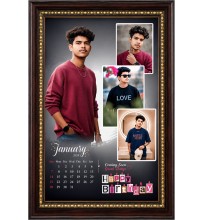 Stylish Multi-Photo Calendar Frame for Birthdays-10*15