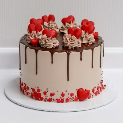 Chocolate Heart Bliss Cake