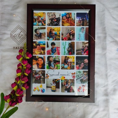 Fiber Glass Frame- Wooden Colour 10*15