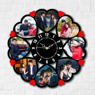 Customized Heart Shaped Wall Clock With Picture 