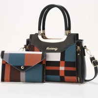 Elegant Grid Pattern Handbag Bag Elegant Grid Pattern Handbag Bag
