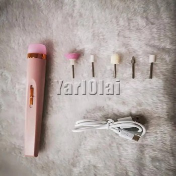 Mini Electric Nail Polisher Kit -Pink