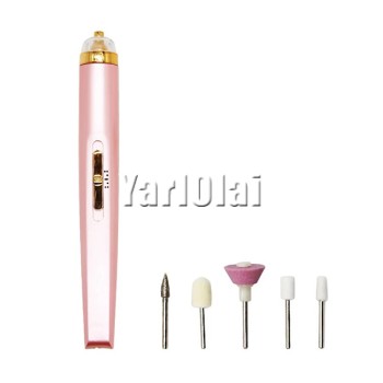 Mini Electric Nail Polisher Kit -Pink