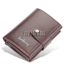 RFID Men's Card Wallet - Coffee