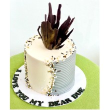 Birthday Cake With Edible Gold 