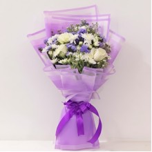 Pure Serenity White Flower Bouquet