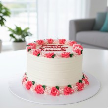 Blush Blossom Treat Cake