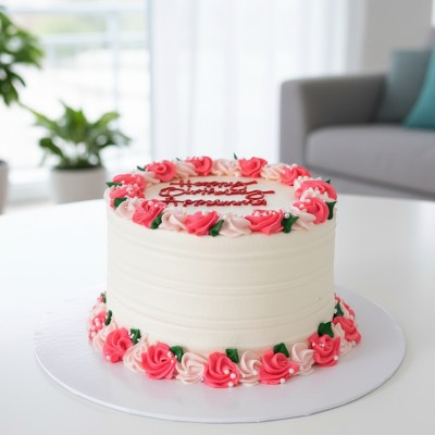 Blush Blossom Treat Cake