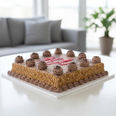 Coffee Flavoured Cake with Nuts 