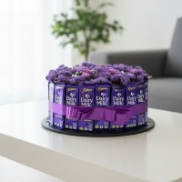 Purple Bliss Dairy Milk Chocolate Arrangement