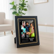 Black Frame With Gold Boader - 4*6