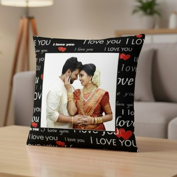 I Love You Designed Sublimation Pillow 