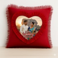 A Romantic Sublimation Square Pillow - Red