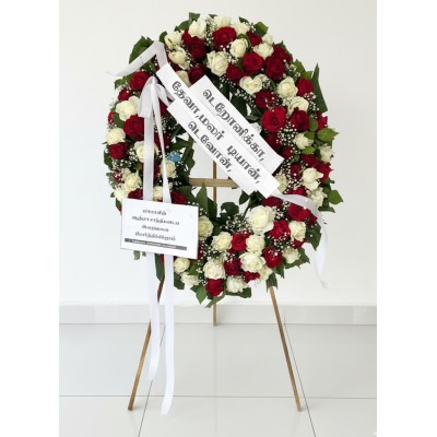 Ovel Shaped Rose Wreath