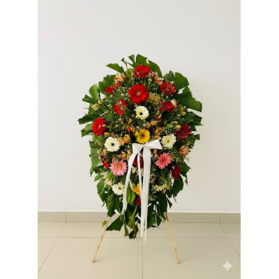 Funeral Wreath with mix flowers
