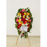 Funeral Wreath with mix flower Gerberas