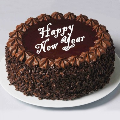 Happy New Year Chocolate Cake