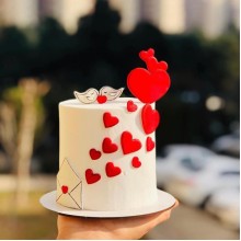 A Love Birds Mini Cake