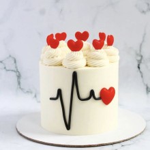 Heart Beat Mini Cake