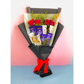 Roses and Chocolates bouquet