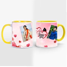 Personalize Yellow Inner Colour Mug