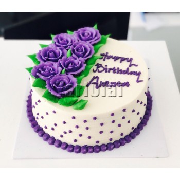 Purple Rose Cake