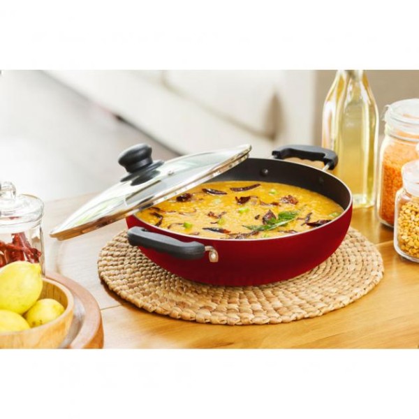 Bristo Cooking Pan 24cm With Glass Lid 