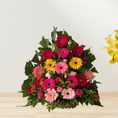 Gorgeous One Side Flower Basket Gorgeous One Side Flower Basket