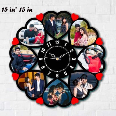 Personalized Heart Shaped Wall Clock With Picture Personalized Heart Shaped Wall Clock With Picture