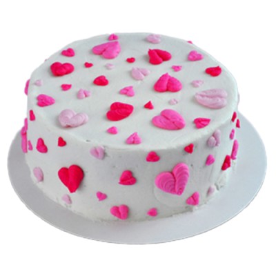 Pink Heart Cake