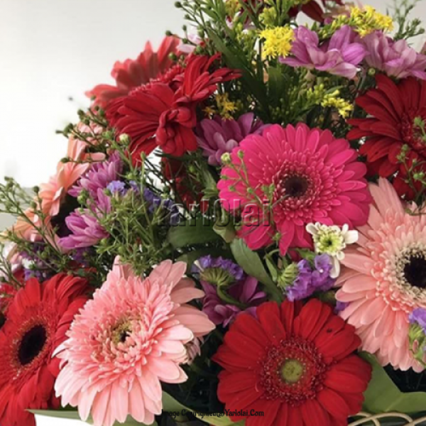 Medium Sized Mix Flower Basket