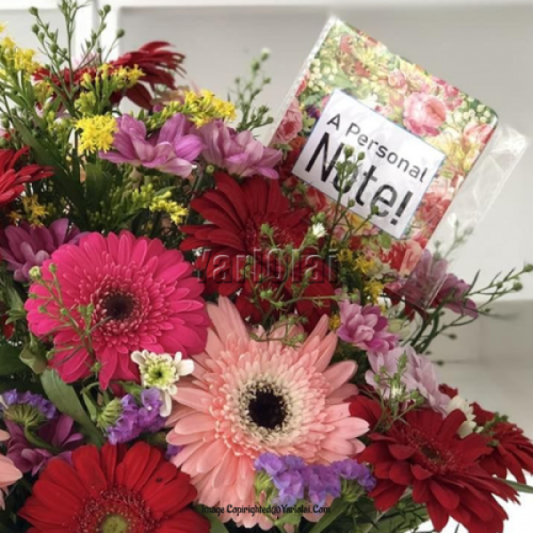 Medium Sized Mix Flower Basket