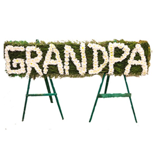 Words Stand Funeral Wreath
