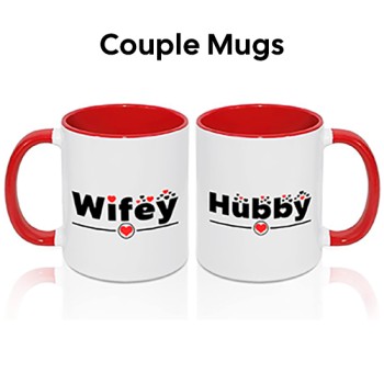 Couple Red Inner Colour Mugs