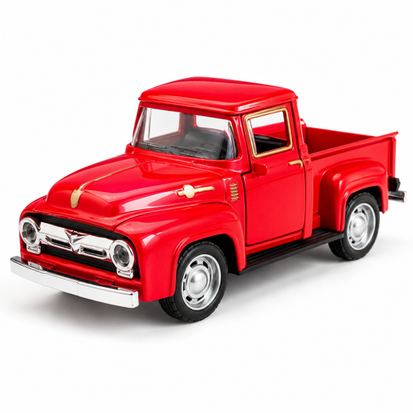 Classic Red Pickup Truck – 1:32 Die-Cast Model