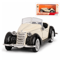 Classic Cream & Black Convertible Car – 1:32 Die-Cast Model