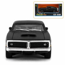 Matte Black Classic Muscle Car – 1:32 Die-Cast Model