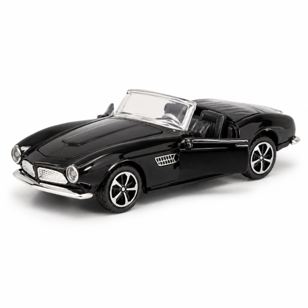 Classic  Black  Convertible Car – 1:32 Die-Cast Model