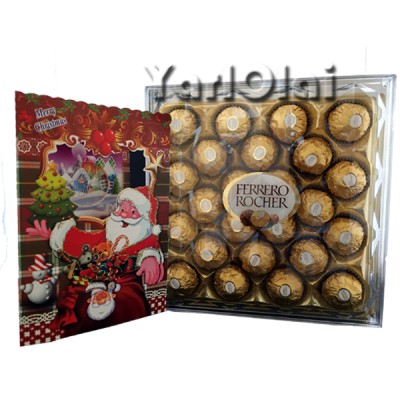 Chritmas Card & 24 Ferrerro Rocher Chritmas Card & 24 Ferrerro Rocher